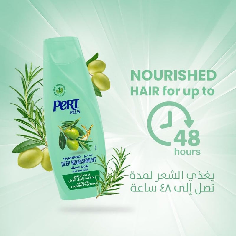 Pert Plus Deep Nourishment Shampoo 1L with Olive Oil for Dry Hair - Image 5